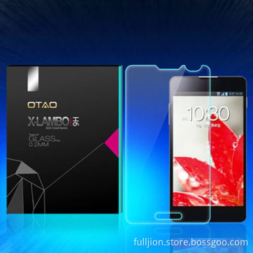 0.2mm 2.5D curved angle tempered-glass mobile phone screen protectors for LG Optimus G Pro F240K